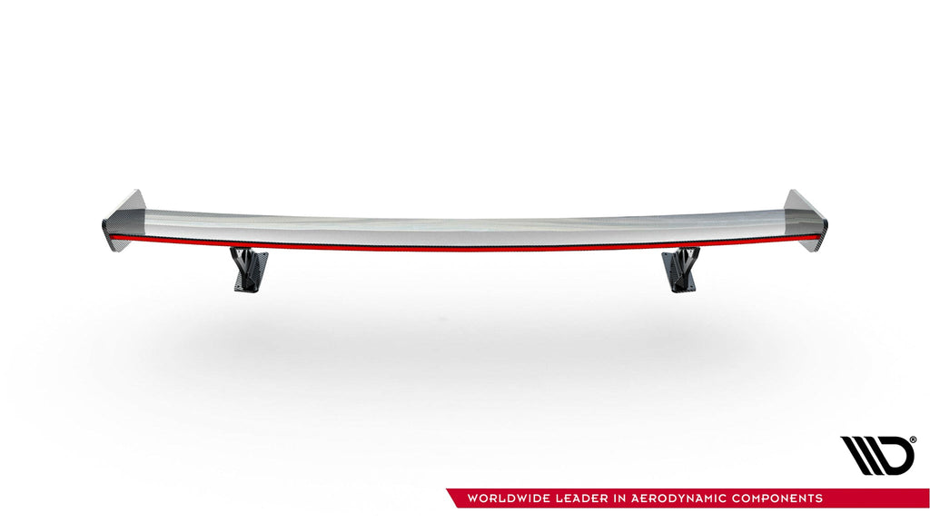 Alerón de carbono con soportes externos + LED para Audi A3 / A3 S-Line / S3 / RS3 Sedan 8V / 8V Facelift