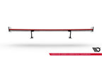 Alerón de carbono con soportes internos + LED para Audi A3 / A3 S-Line / S3 / RS3 Sedan 8V / 8V Facelift