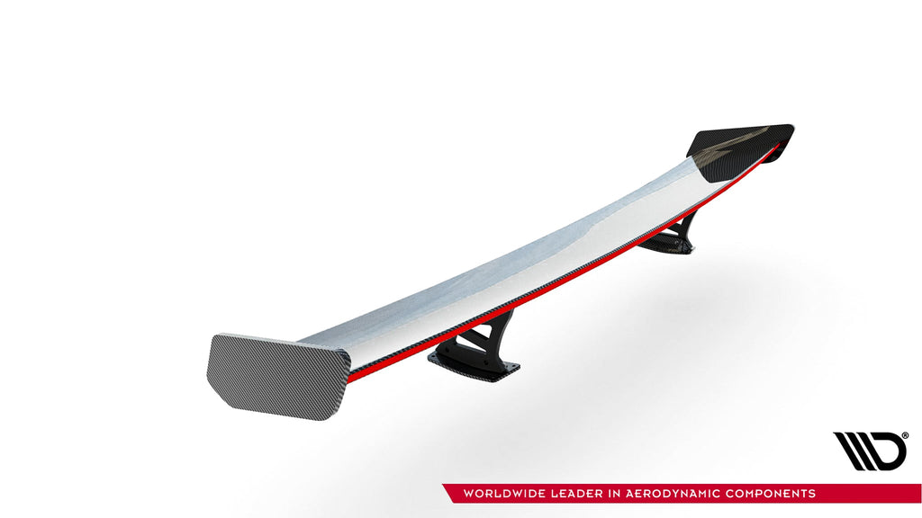 Alerón de carbono con soportes internos + LED para Audi A3 / A3 S-Line / S3 / RS3 Sedan 8V / 8V Facelift