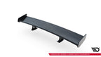 Alerón de carbono con soportes internos + LED para Audi A3 / A3 S-Line / S3 / RS3 Sedan 8V / 8V Facelift
