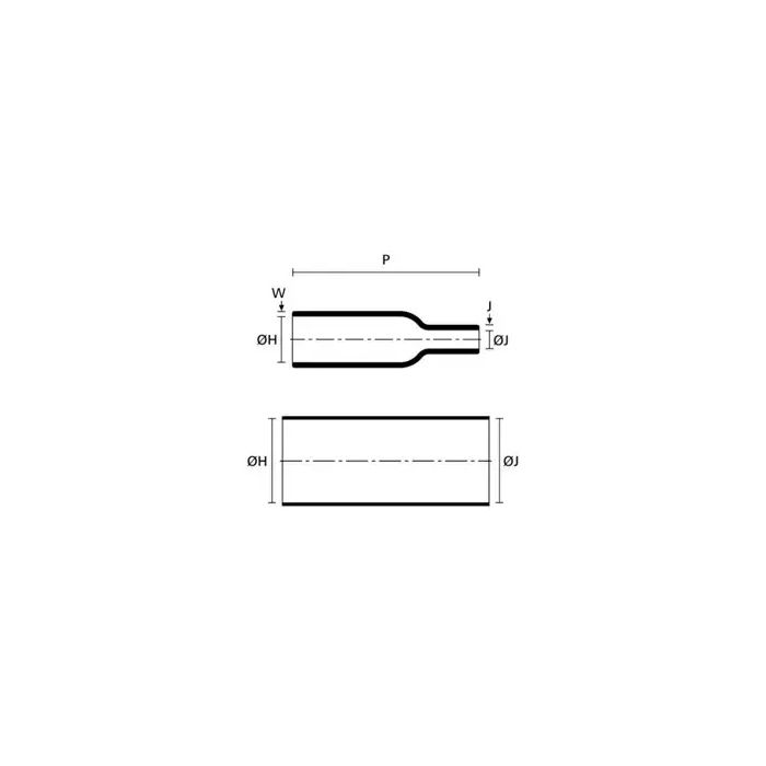 Ecumaster Heat Shrink MS-2A/I-04 (starter) Straight