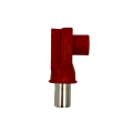Conector Ecumaster RL00801-35RE; 8,0 mm; RADLOK-35MM; Rojo