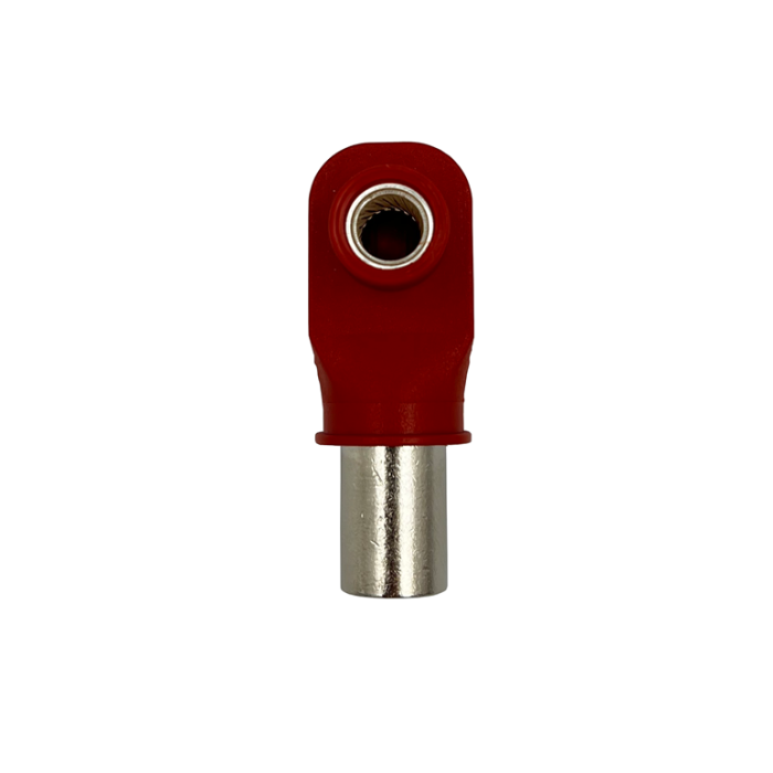 Ecumaster RL00801-50RE Connector; 8.0 mm; RADLOK-50 mm; Red