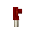 Conector Ecumaster RL00801-50RE; 8,0 mm; RADLOK-50 mm; Rojo