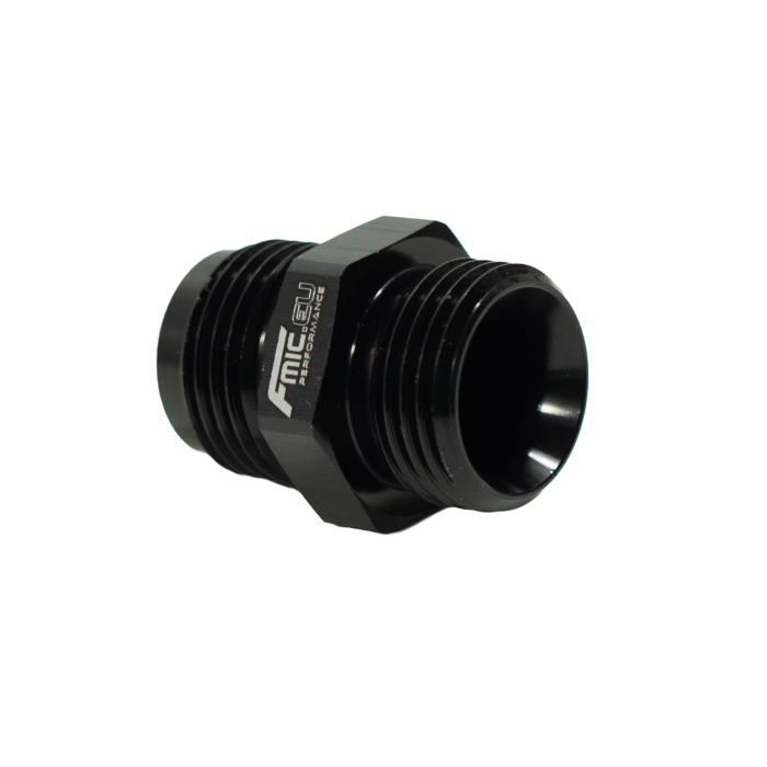Adaptador de conexión de manguera JIC AN10 ORB macho a AN10 macho, color negro.