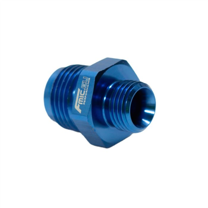 JIC AN6 ORB Male to AN8 Male Hose Fitting Adapter Blue