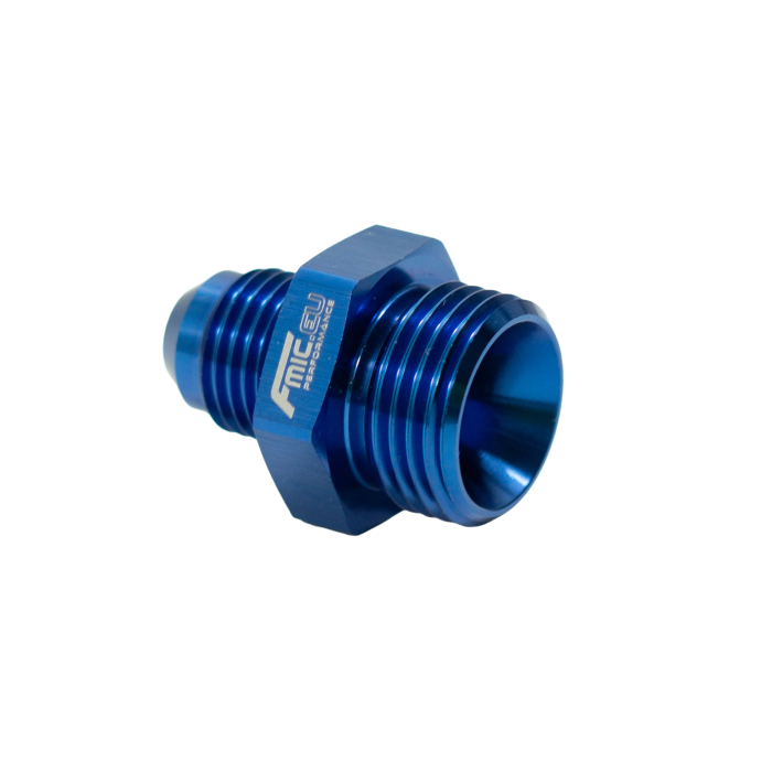 Adaptador de conexión de manguera JIC AN8 ORB macho a AN6 macho azul