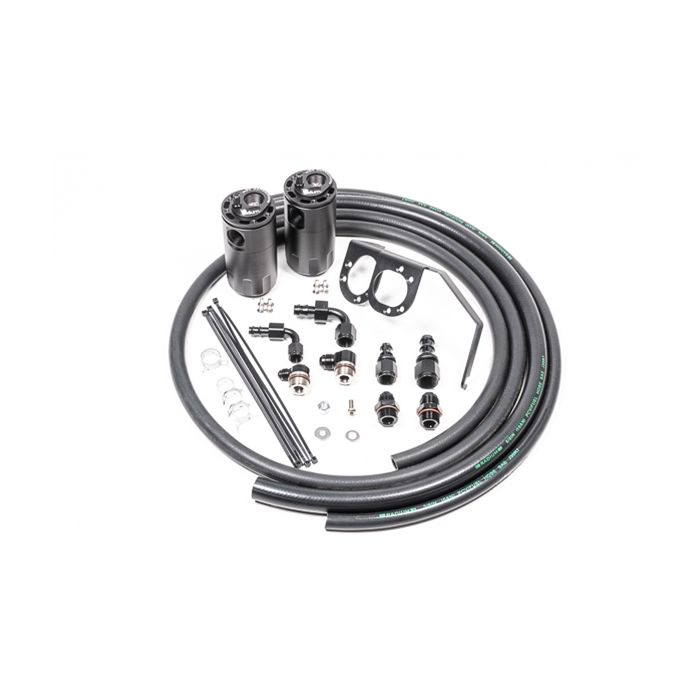 PCV Oil Catch Can Dual Kit for Subaru WRX 15-21 Fluid Lock Radium Engineering