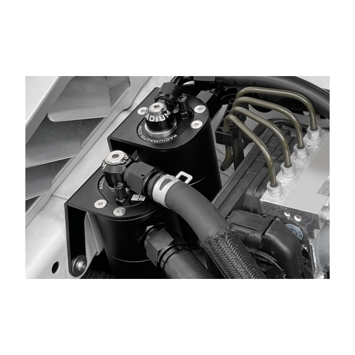 PCV Oil Catch Can Dual Kit for Subaru WRX 15-21 Fluid Lock Radium Engineering