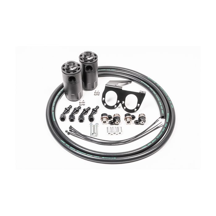 Radium Engineering Fluid Lock Nissan R35 GT-R CCV Oil Catch Can Kit Dual Tank