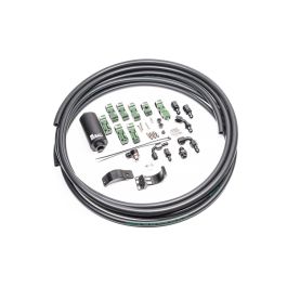 Kit de tuberías para soporte de combustible para filtro de acero inoxidable Nissan Radium Engineering
