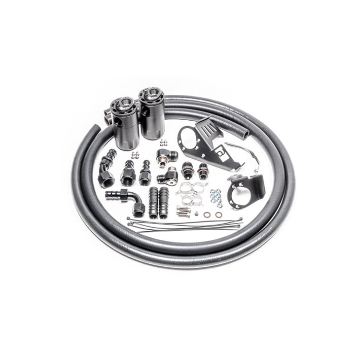 Radium Engineering Fluid Lock Double Oil Catch Can Kit for 2022+ Subaru WRX