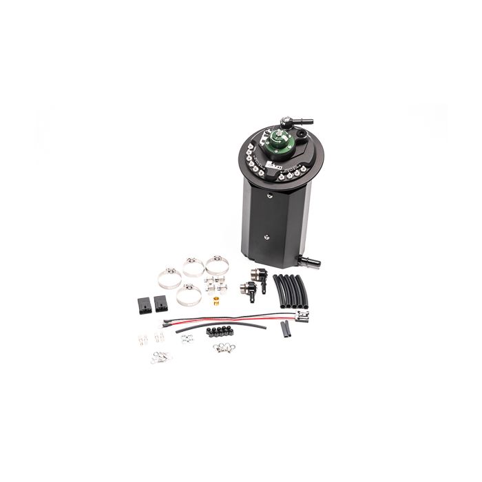Fuel hanger for 2011+ Mustang. Pumps not included: Walbro GSS342 or AEM 50-1200 from Radium Engineering.