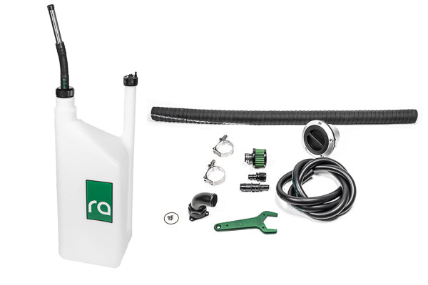 Kit completo de repostaje FCST-X con montaje remoto y llenado estándar de Radium Engineering