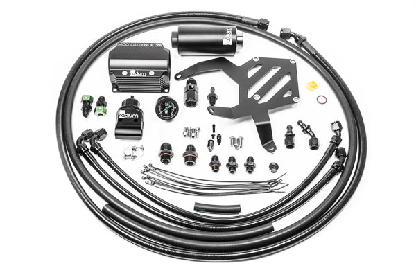 Kit de tuberías para soporte de combustible para FR-S / BRZ / GT86 / GR86 Filtro de acero inoxidable Radium Engineering