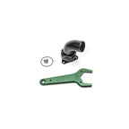FCST-X Cuello de llenado de montaje remoto de 3 pernos, codo 24AN, 1.5 pulgadas, conector de púas, Radium Engineering