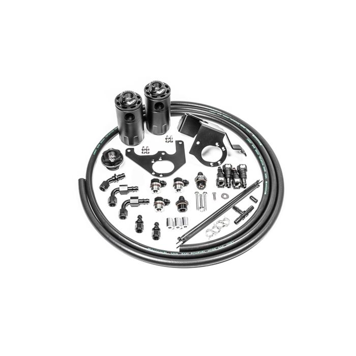 Kit de doble depósito de recuperación de aceite Radium Engineering para Cadillac CTS-V 2009-2015 Fluid Lock