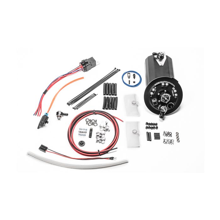 Soporte de combustible con depósito de compensación RA para BMW E90/91/92/93 Walbro GSS342/AEM 50-1200 Radium Engineering