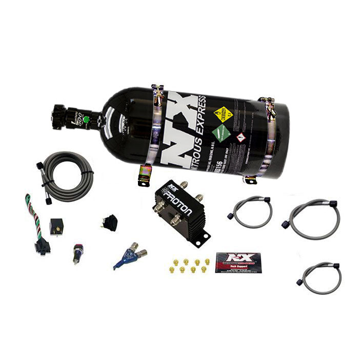 Kit de nitroso Proton con botella negra de 4,5 kg (10 lb) Nitrous Express NX 20420-10B