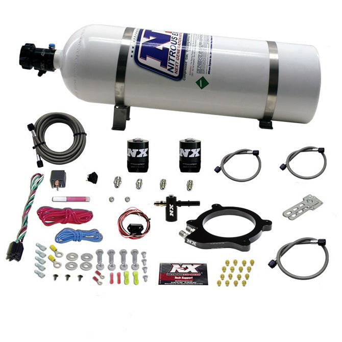 Sistema de nitro con placa para LT4 sobrealimentado 6.2L Nitrous Express NX 20961-15 para Corvette/Camaro/Cts-v con botella de 15 lb