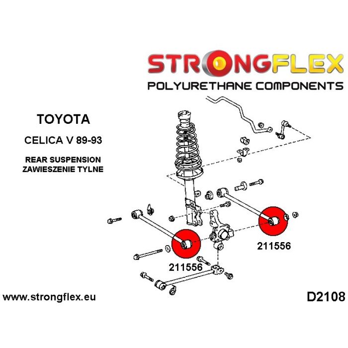 211556B: Rear lower outer wishbone bush