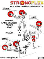 216123A: Kit de silentblocks de suspensión delantera SPORT