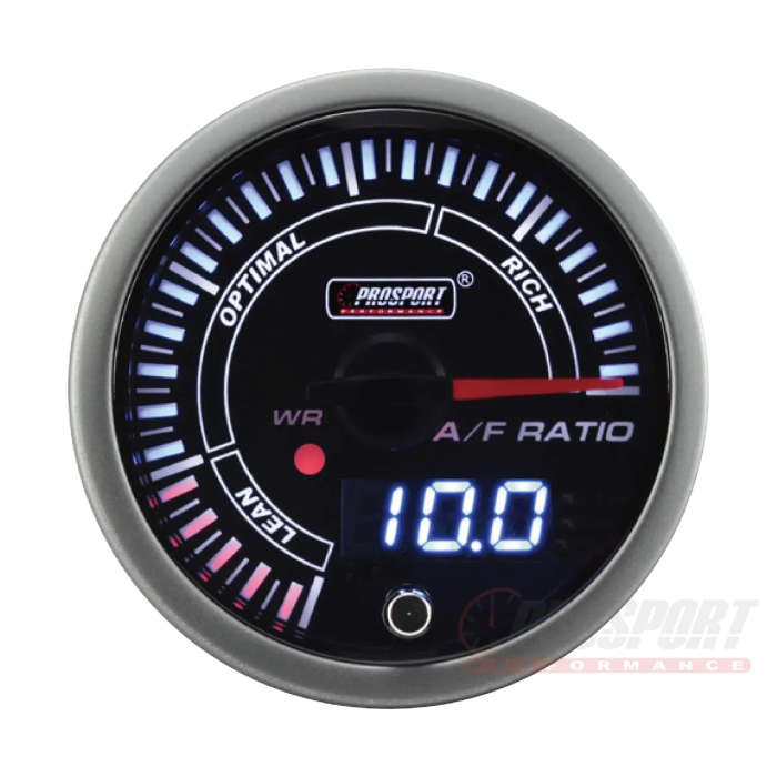 Medidor de relación aire-combustible Prosport JDM Series de 52 mm (banda estrecha)