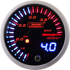 Prosport JDM Series 52 mm - Manómetro de presión de turbo de 0 a 4 bares con sensor impermeable