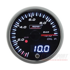 Manómetro de presión de aceite Prosport JDM Series de 52 mm con sensor eléctrico