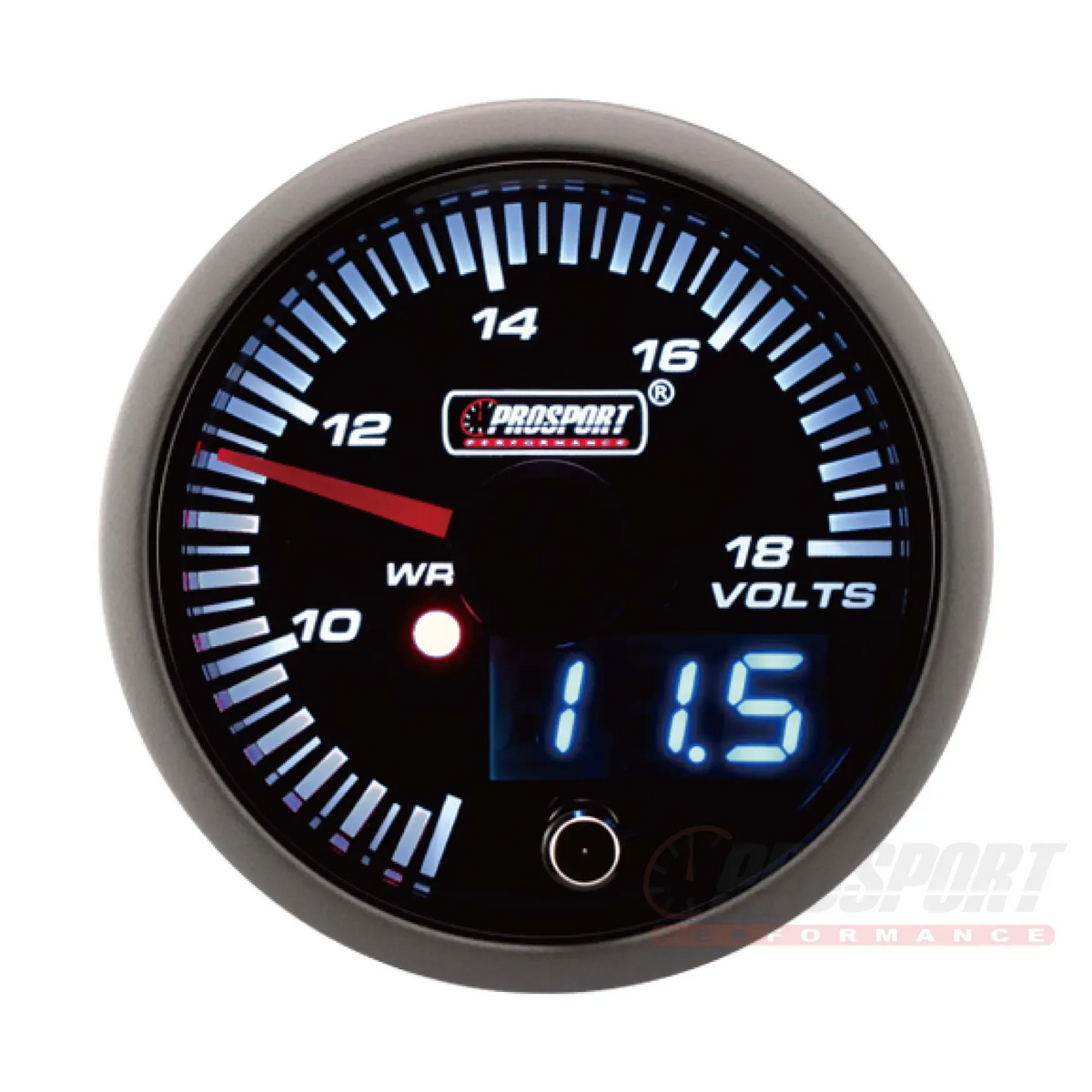 Voltímetro Prosport JDM Series 52 mm