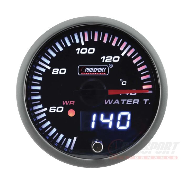 Prosport JDM Series 52 mm - Indicador de temperatura del agua con sensor impermeable