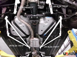 Barras laterales traseras Ultra Racing para Subaru Outback 09+/ XV 2.0 12+