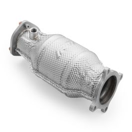 Downpipe for Audi A6 C8 Avant Quattro / S6 2.0 TFSI with Silencer in Heat Shield