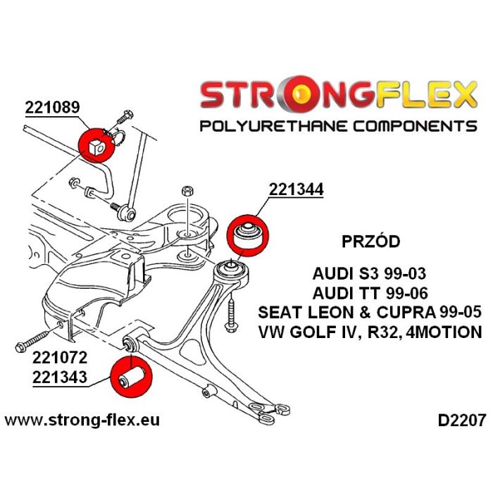 221088A: Stabilizer bush for Frontego SPORT