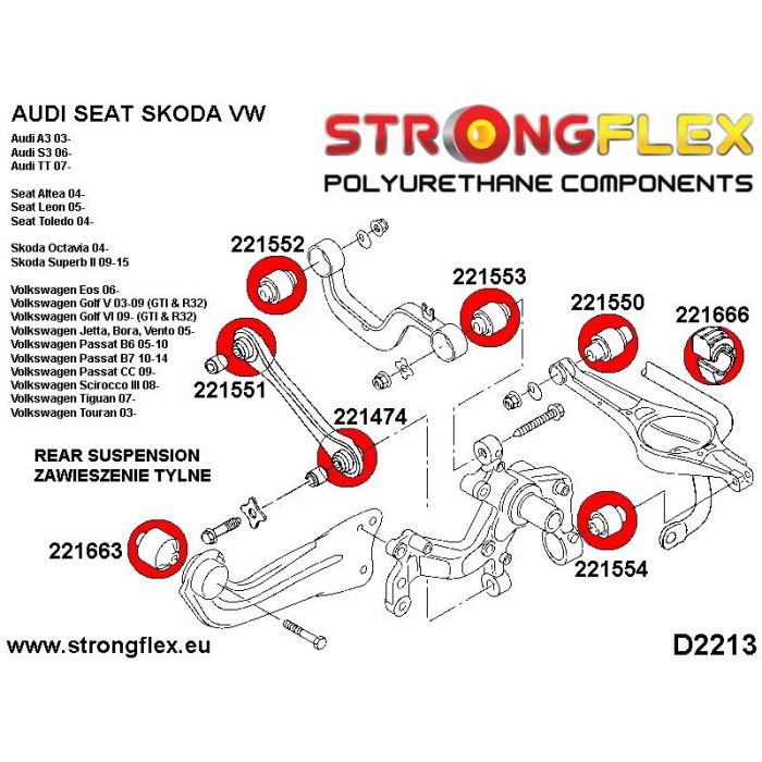 221666B: Rear anti-roll bar bush