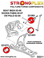 226223B: Kit de silentblocks de suspensión delantera