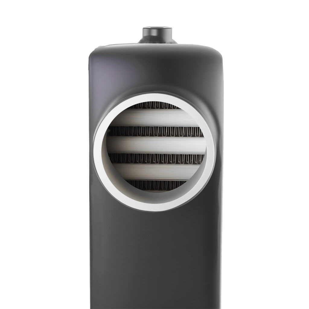 Intercooler universal de alto rendimiento PSR Pulsar 450x300x76 mm entrada y salida 63 mm