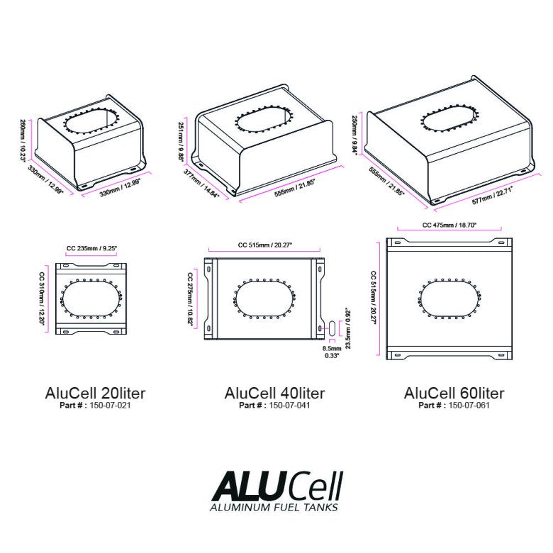 Nuke 20L Alu Fuel Cell con tanque de compensación integrado