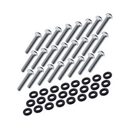 Nuke Performance 24 pernos y arandelas de nailon para brida de unidad CFC, 1/4-28 UNF x 3/4