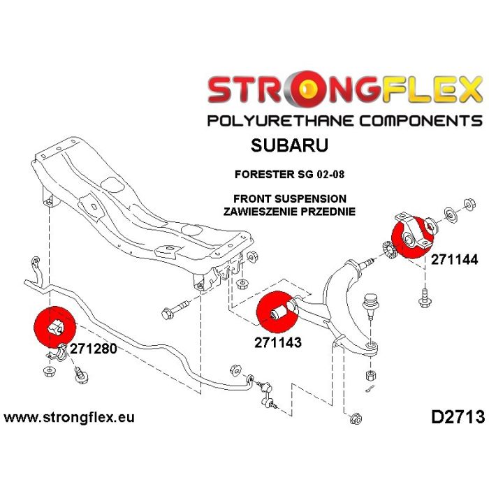 276146A: SPORT complete suspension bush kit