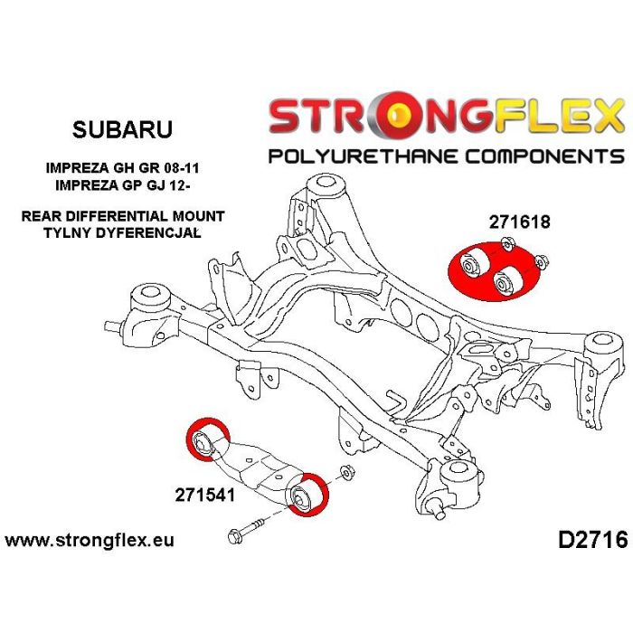 276166B: Full suspension bushing kit