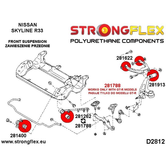 281400B: Front anti roll bar bush