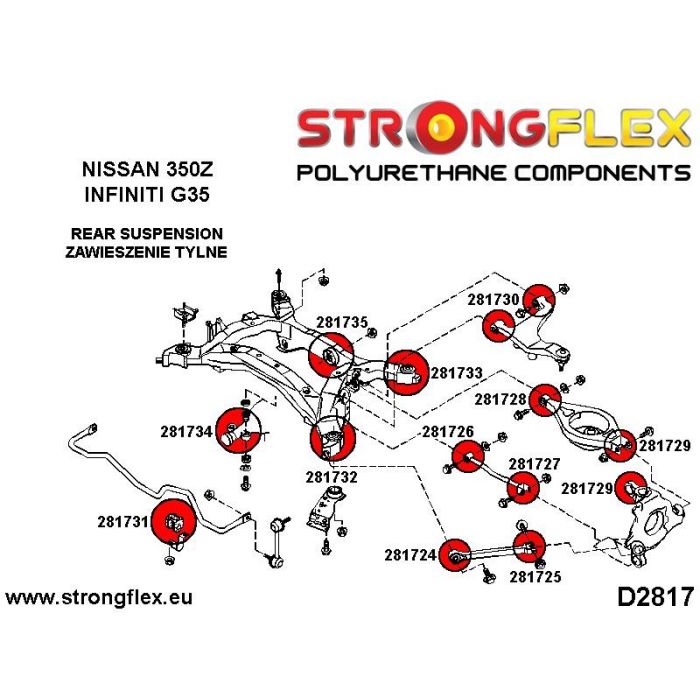 281725B: Rear trailing arm bushing