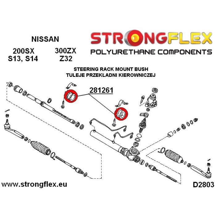 286084B: Complete suspension bushing kit