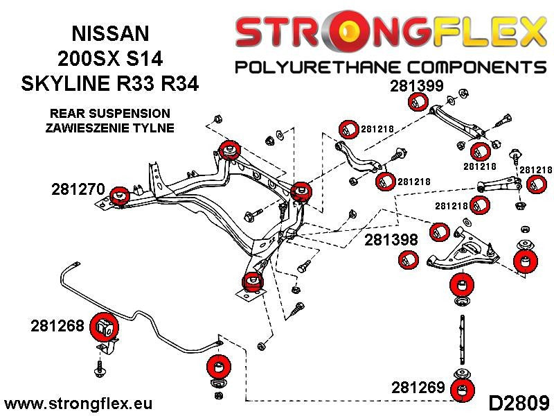 286217A: Kit completo de suspensión R33 R34 SPORT