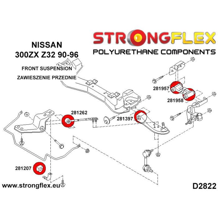 286218A: Full SPORT suspension bushing kit