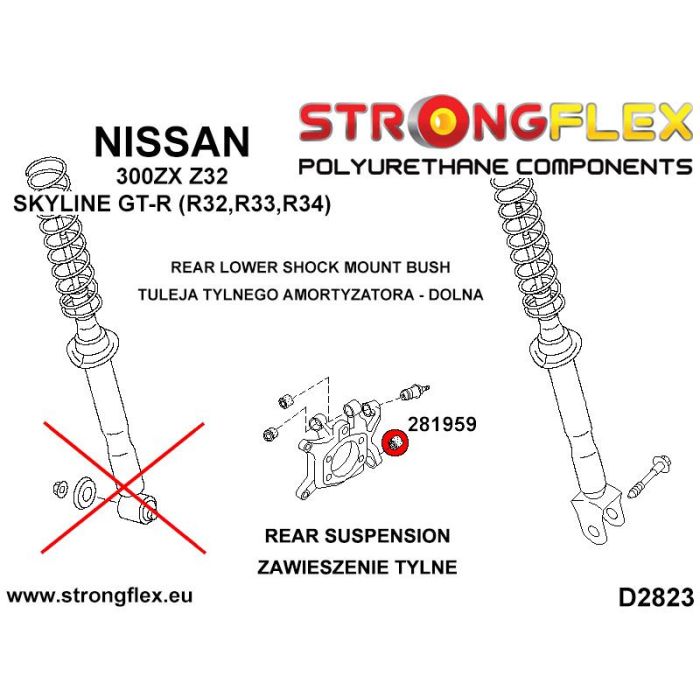 286218A: Full SPORT suspension bushing kit