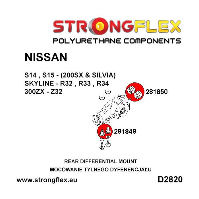286218A: Full SPORT suspension bushing kit