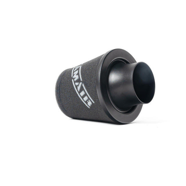 Filtro de aire Ramair ProMax grande universal de espuma con cuello de aluminio de 89 mm en airbox cerrado