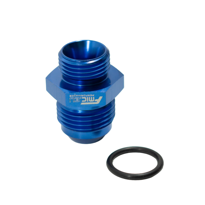 Blue JIC AN8 ORB Male to AN10 Male Hose Fitting Adapter